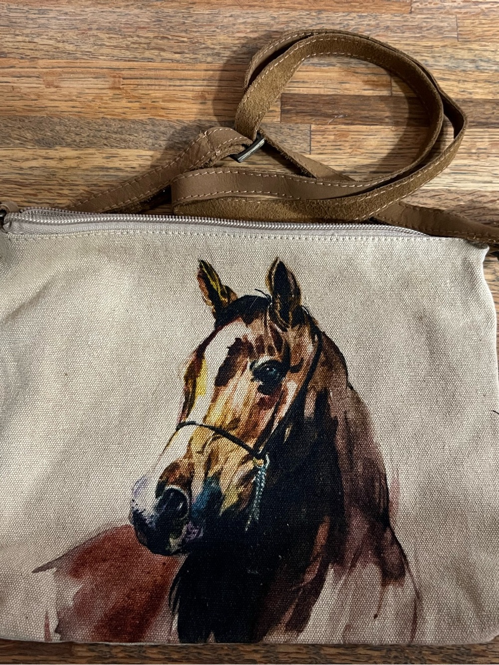✨ NWT Benjamin of Mackinac Island Brown Horse Sling Bag ✨ Collectable